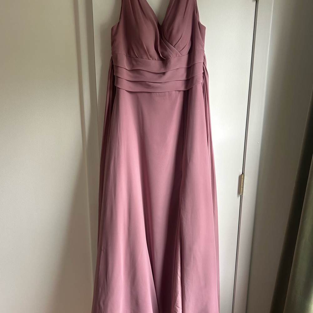 Azazie Dusty Rose Maxi Dress